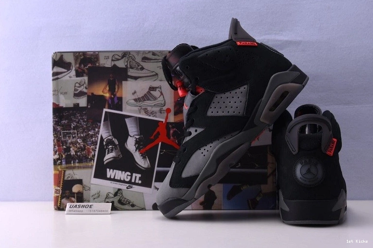 Grey PSG Infrared 6 Jordan Iron CK1229-001 0518